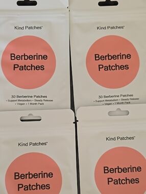 Berberine Patches in Coral Pink - 30 Count X 4